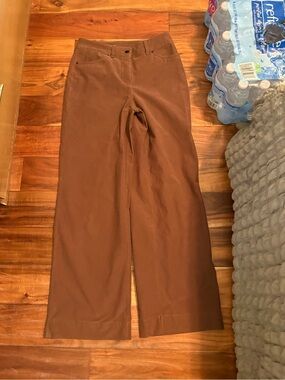 lululemon Brown Wide Leg Pants Women’s Size 27 Stretch High Rise Trouser (1346)